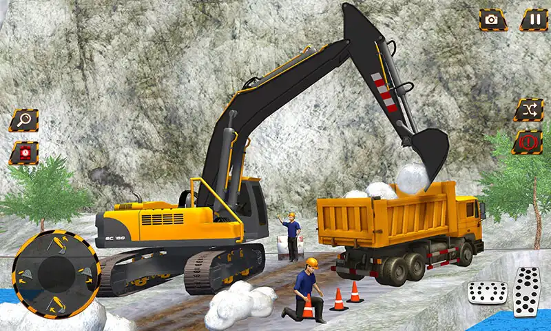 Play Grand Snow Crane Simulator as an online game Grand Snow Crane Simulator with UptoPlay