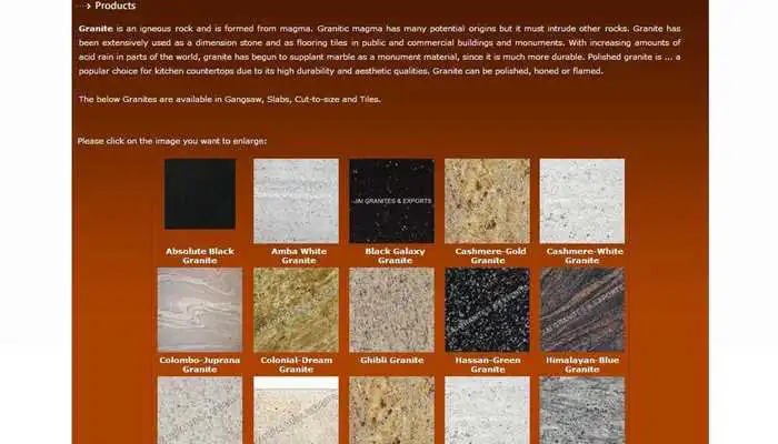 Play Granites Supplier Export India