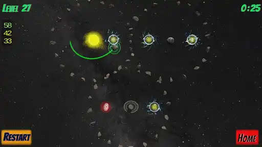 Play GravSnap - Asteroid Toss Hit the Target w/ Gravity as an online game GravSnap - Asteroid Toss Hit the Target w/ Gravity with UptoPlay