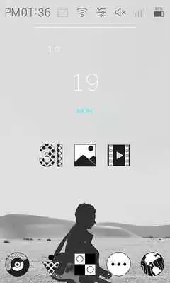 Play Gray day Launcher theme