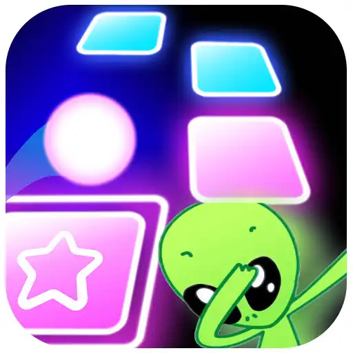 Play Green Alien Tiles Hop EDM Rush APK