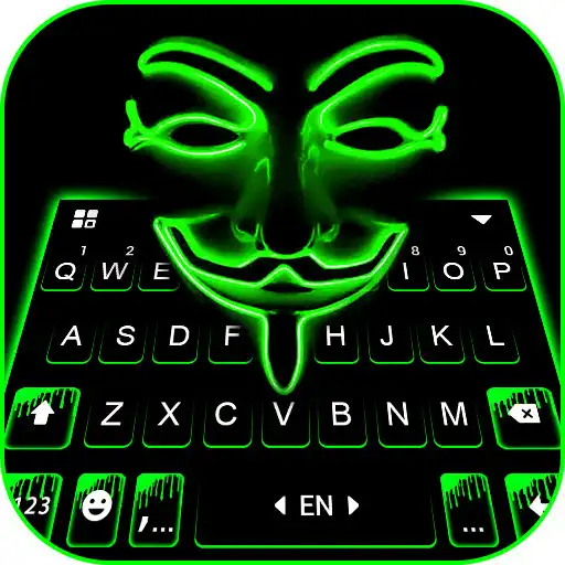 Play Green Anonymous Keyboard Background APK