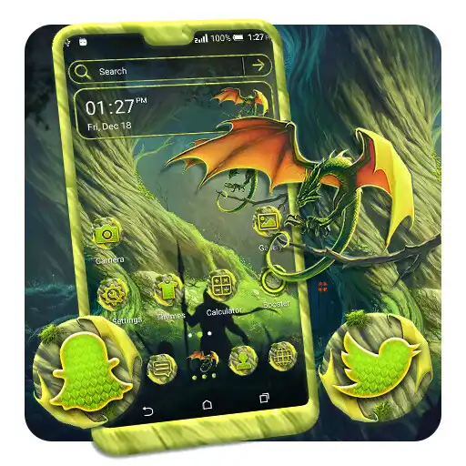 Play Green Dragon Theme Launcher APK