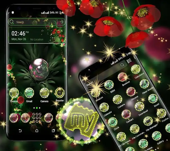 Play Green Flower Launcher Theme  and enjoy Green Flower Launcher Theme with UptoPlay