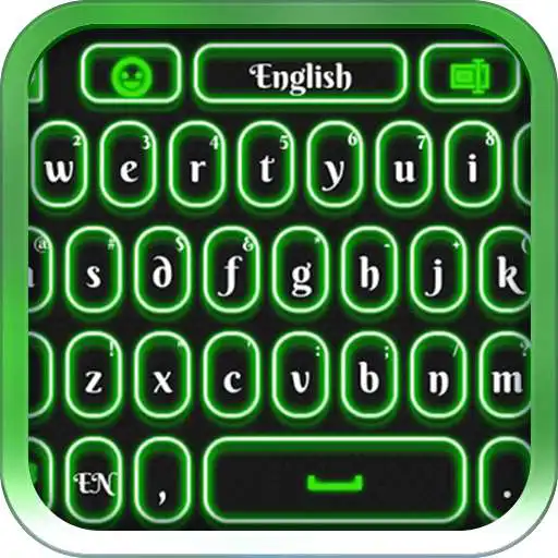 Free play online Green Glow Keyboard  APK