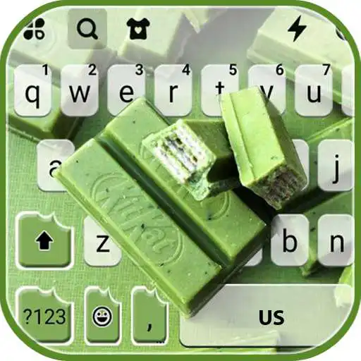 Play Green Matcha Candy Keyboard Background APK