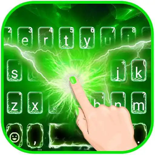 Play Green Thunderstorm Keyboard Theme APK