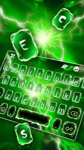 Play Green Thunderstorm Keyboard Theme as an online game Green Thunderstorm Keyboard Theme with UptoPlay