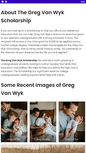 Play Greg Van Wyk - Scholarship as an online game Greg Van Wyk - Scholarship with UptoPlay