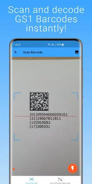 Play GS1 Barcode Scanner  and enjoy GS1 Barcode Scanner with UptoPlay