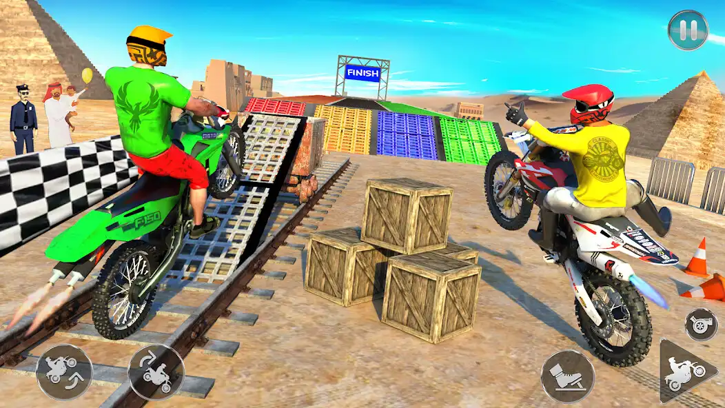 Play Gt Ramp Bike Stunts Bike Games as an online game Gt Ramp Bike Stunts Bike Games with UptoPlay