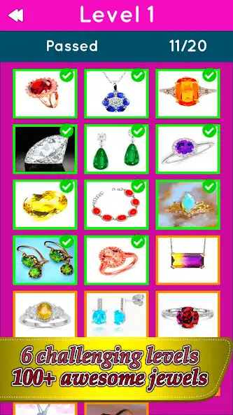 Play Guess the gems or jewels game as an online game Guess the gems or jewels game with UptoPlay