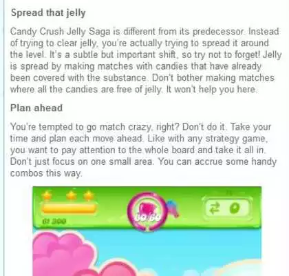 Play Guide CandyCrush JELLY Saga