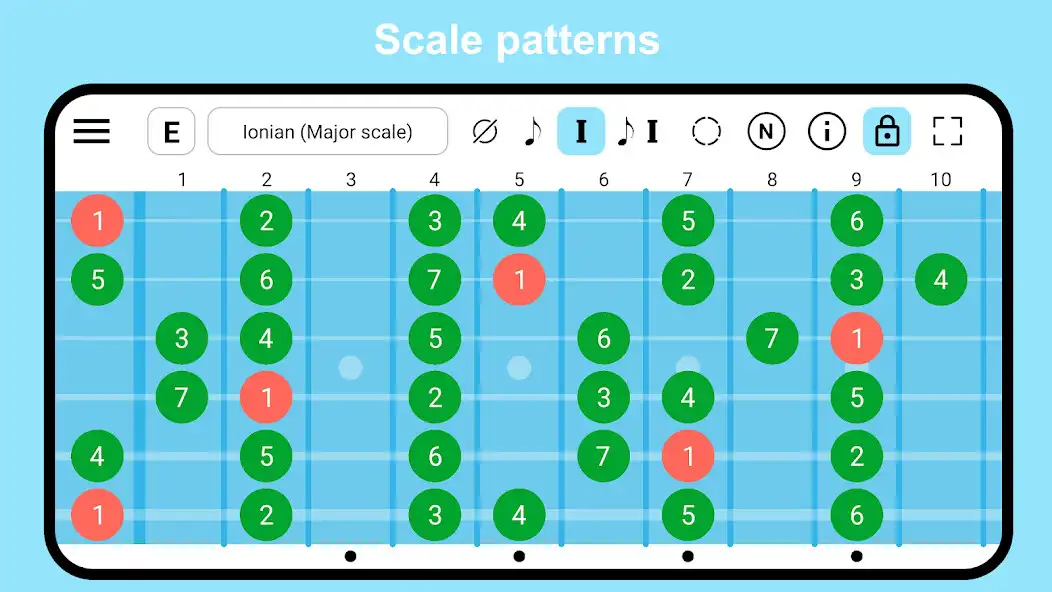 Play Guitar Fretboard: Scales  and enjoy Guitar Fretboard: Scales with UptoPlay