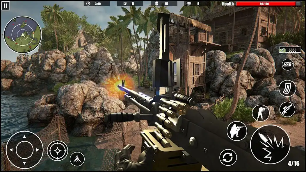 Play Gunner Navy War Shoot 3d : First-Person Shooters as an online game Gunner Navy War Shoot 3d : First-Person Shooters with UptoPlay