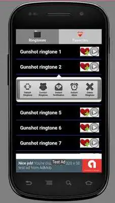 Play gunshot sound ringtone