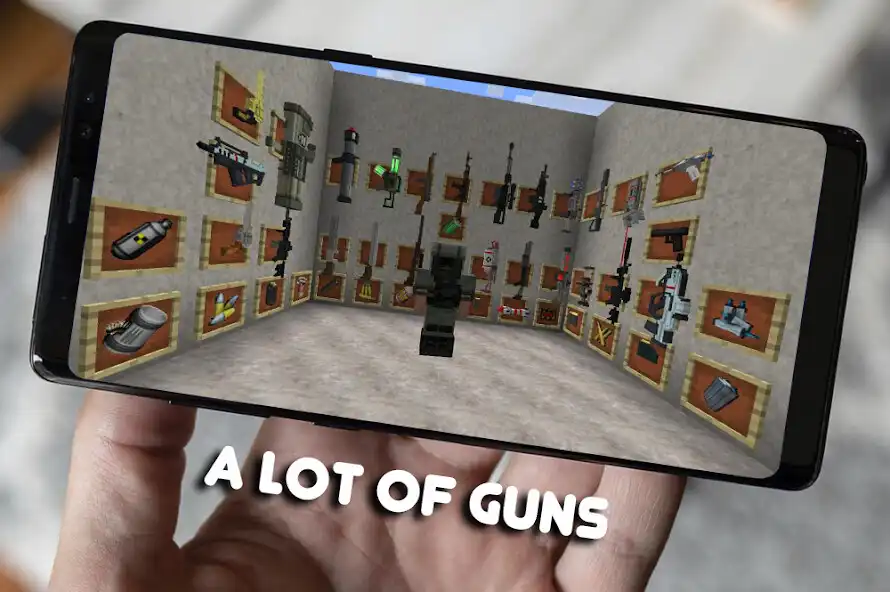 Play Guns mod for minecraft pe