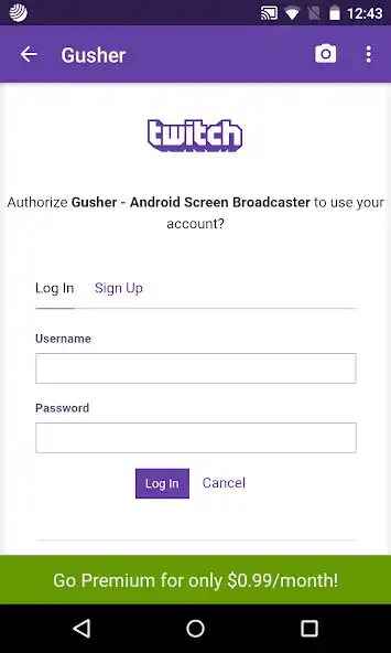 Play Gusher - Screen Broadcaster as an online game Gusher - Screen Broadcaster with UptoPlay