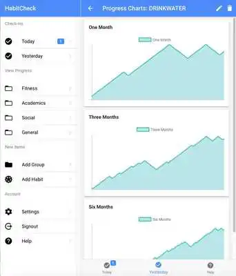 Play Habit Check -  Tracking, scoring and charting