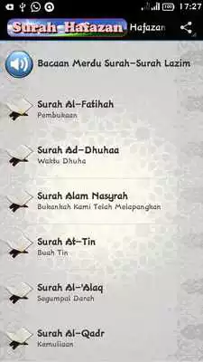 Play Hafazan Surah-Surah LAZIM