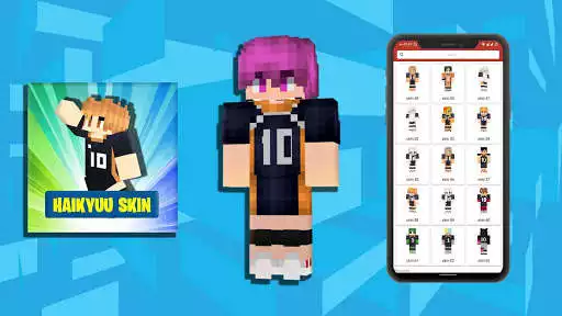 Play Haikyuu SKIN FOR MCPE as an online game Haikyuu SKIN FOR MCPE with UptoPlay