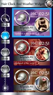 Play Hair Clock And Weather Widget