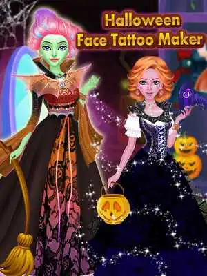 Play Halloween Face Tattoo Maker