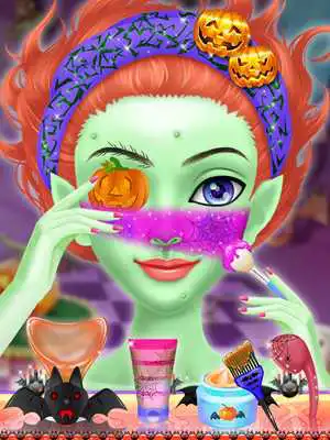 Play Halloween Face Tattoo Maker