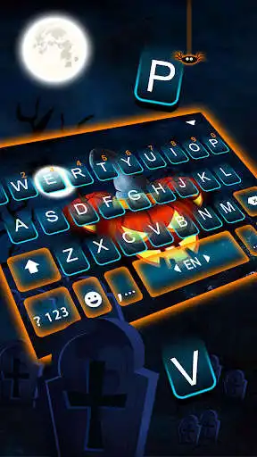 Play Halloween Pumpkins Keyboard Background as an online game Halloween Pumpkins Keyboard Background with UptoPlay