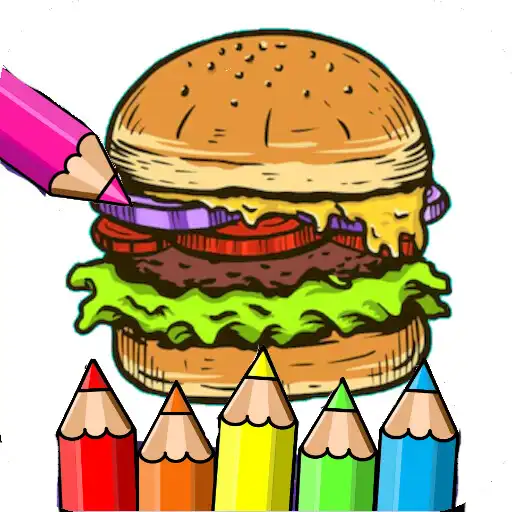 Play hamburger pizza coloring game APK