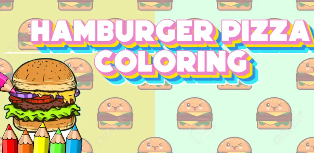 Play hamburger pizza coloring game  and enjoy hamburger pizza coloring game with UptoPlay