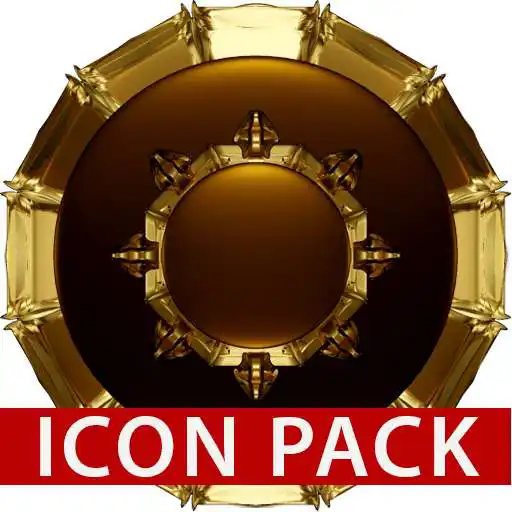 Free play online HAMOND gold - Icon pack black 3D  APK