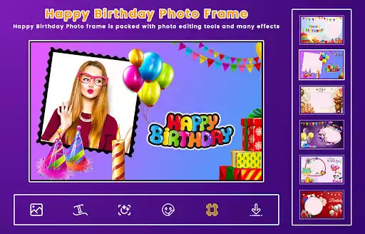 Play Happy Birthday Photo Frame  and enjoy Happy Birthday Photo Frame with UptoPlay