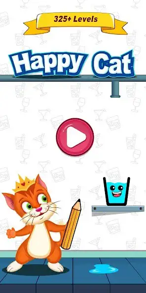 Play Happy Cat - Fill the Glass  and enjoy Happy Cat - Fill the Glass with UptoPlay