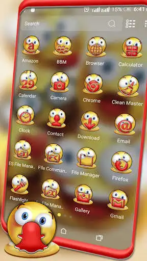 Play Happy Emoji Launcher Theme as an online game Happy Emoji Launcher Theme with UptoPlay