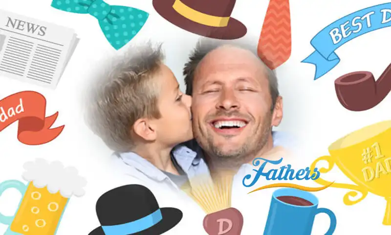 Play Happy Fathers Day Frame 2022 as an online game Happy Fathers Day Frame 2022 with UptoPlay