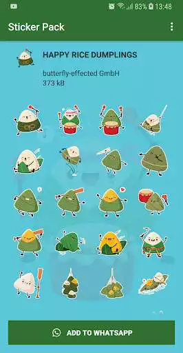 Play Happy Rice Dumplings Stickers - WAStickerApps as an online game Happy Rice Dumplings Stickers - WAStickerApps with UptoPlay