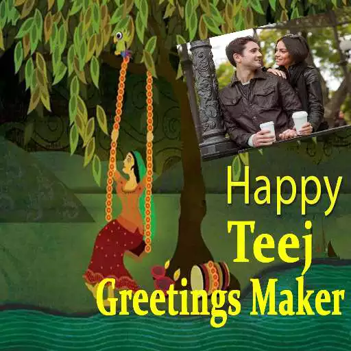 Free play online Hariyali Teej Greetings Maker For Teej Messages APK