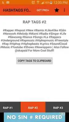 Play Hashtags For Rappers