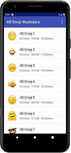 Play HD Emoji Stickers for WhatsApp and Telegram  and enjoy HD Emoji Stickers for WhatsApp and Telegram with UptoPlay