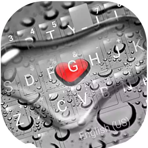 Free play online Heartdroplet Keyboard Theme  APK