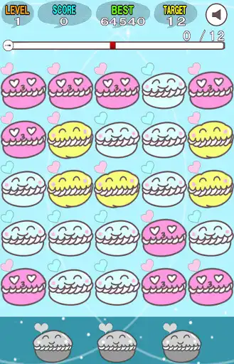 Play Heart Macaron-chan Puzzlen as an online game Heart Macaron-chan Puzzlen with UptoPlay