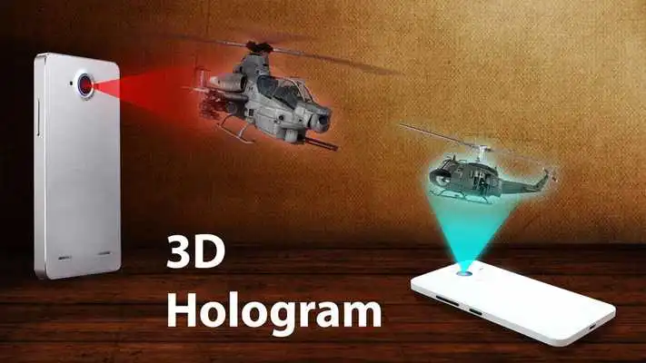 Play Helicopter 3D Hologram