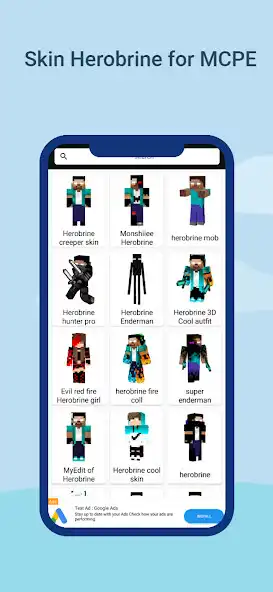 Play Herobrine Skins 3D  and enjoy Herobrine Skins 3D with UptoPlay