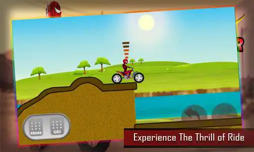 Play Hero Hill Bike Rider as an online game Hero Hill Bike Rider with UptoPlay