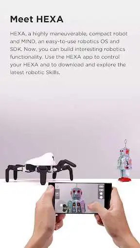 Play APK HEXA - Programmable Robot  and enjoy HEXA - Programmable Robot with UptoPlay com.vincross.hexa