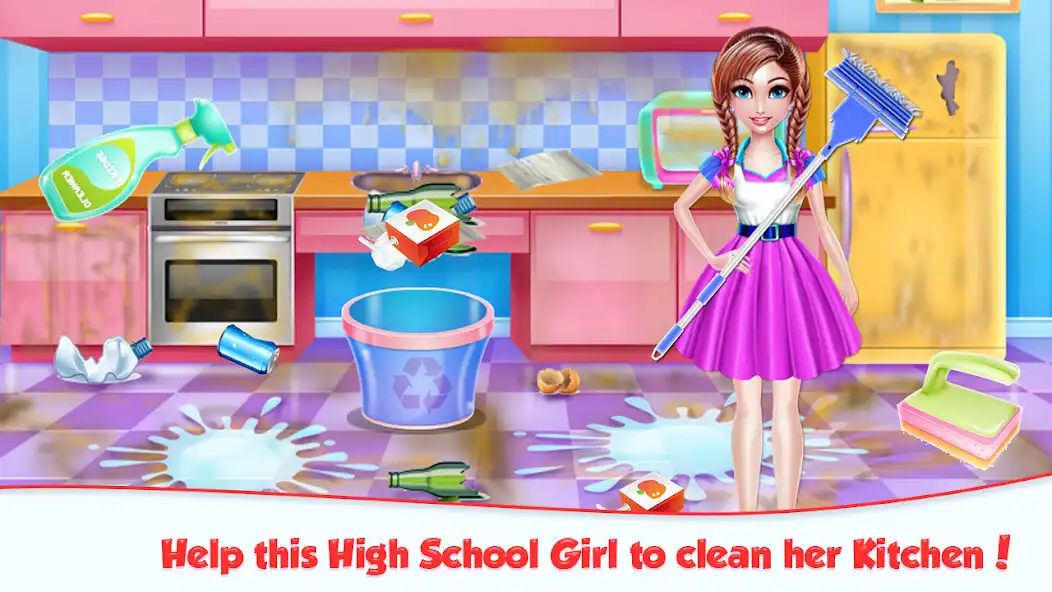 Play Highschool Girl House Cleaning  and enjoy Highschool Girl House Cleaning with UptoPlay