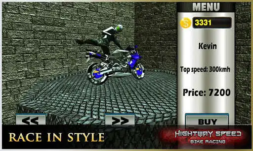 Play Highway Speed Motorbike Racer as an online game Highway Speed Motorbike Racer with UptoPlay