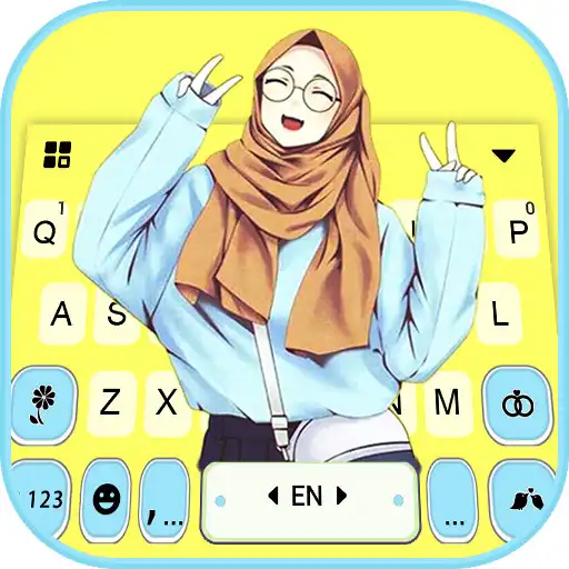 Play Hijab Girl Keyboard Theme APK