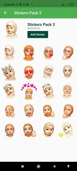 Play Hijab Stickers for WhatsApp as an online game Hijab Stickers for WhatsApp with UptoPlay